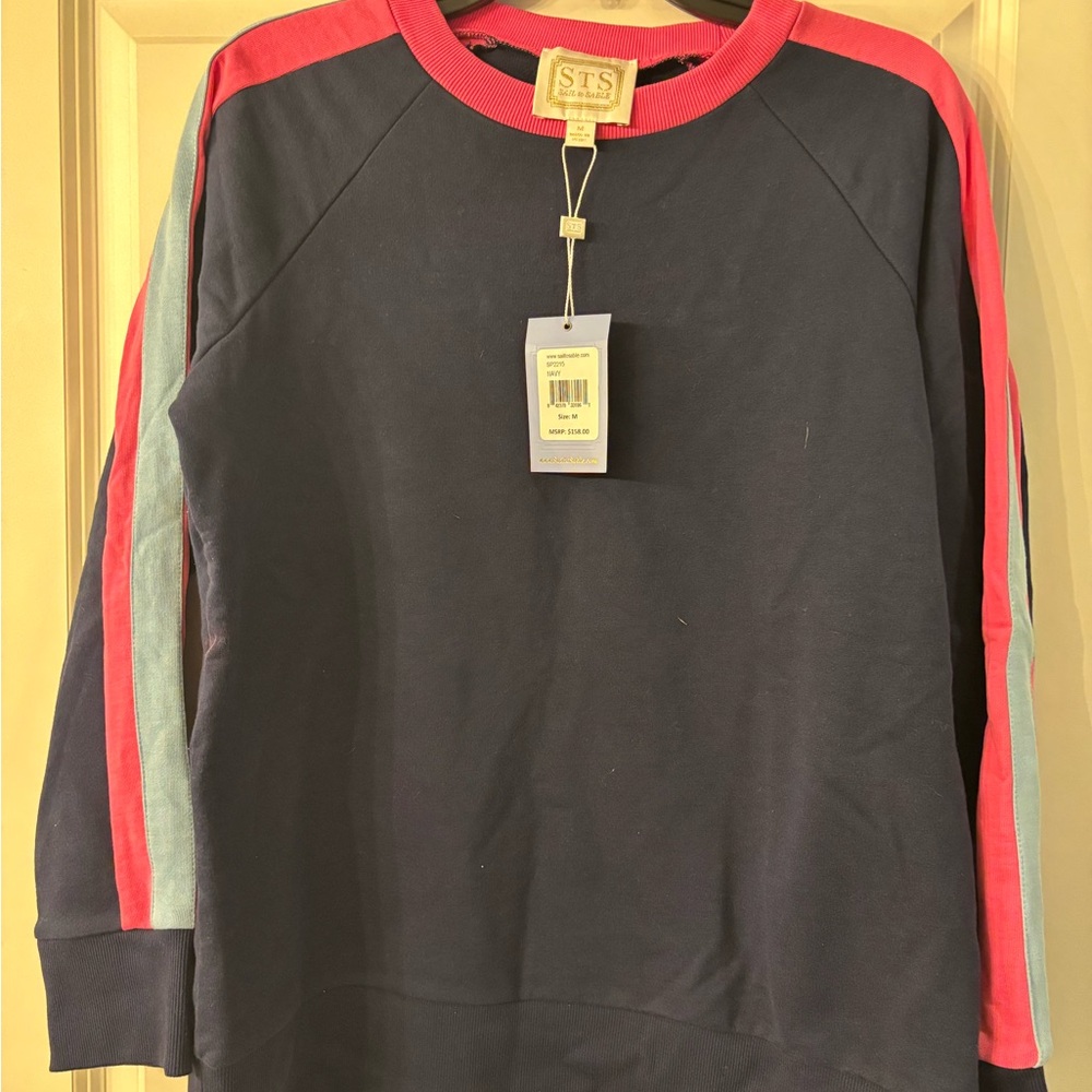 Sail to Sable Navy Long Sleeve Top